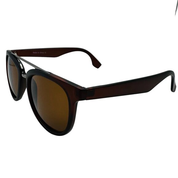 7037 | Brown Browline Sunglasses - Picture 2 of 5